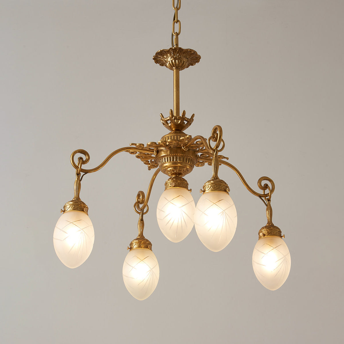 Quezal Chandelier