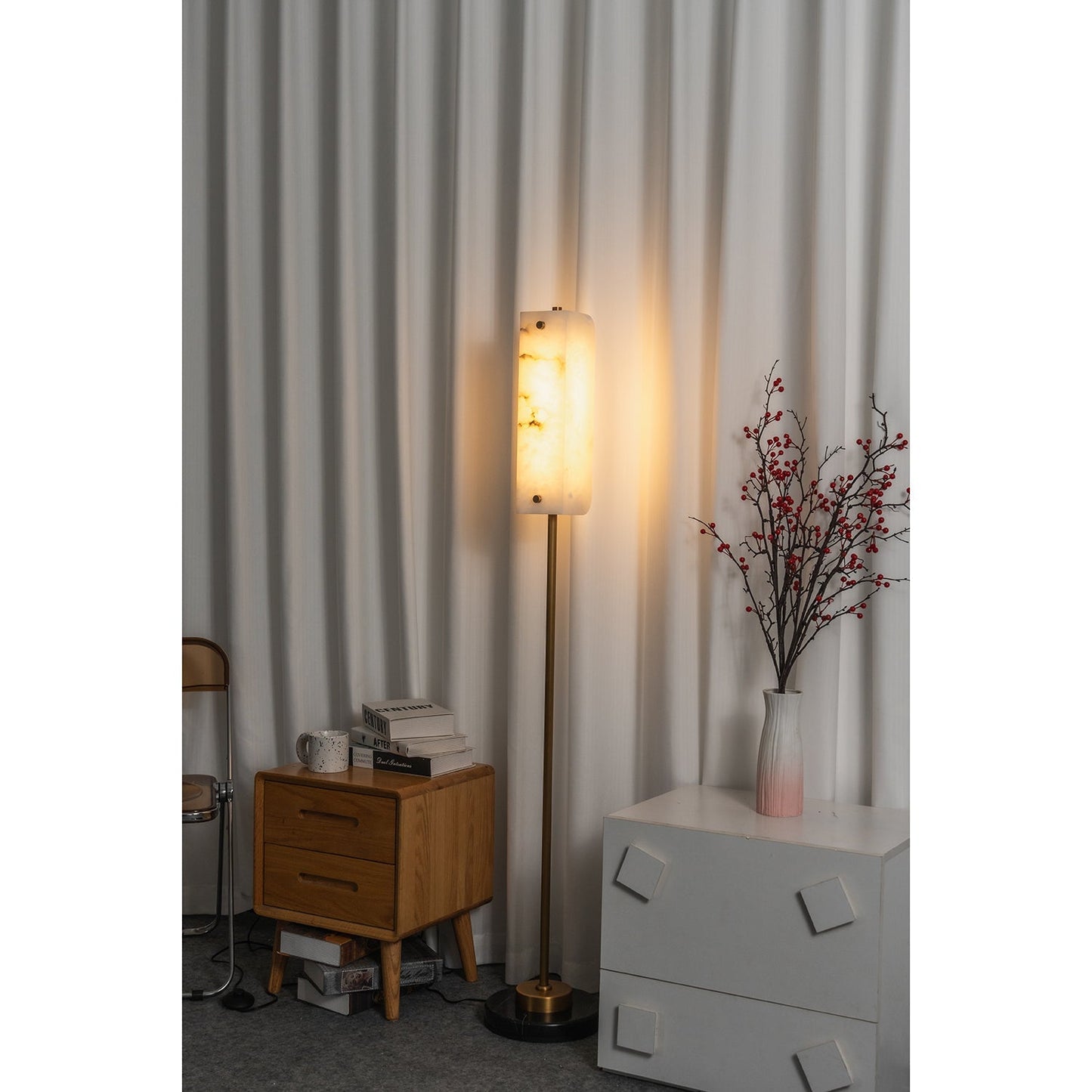 Years Alabaster Floor Lamp