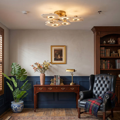 Holmdel Alabaster Ceiling Lamp
