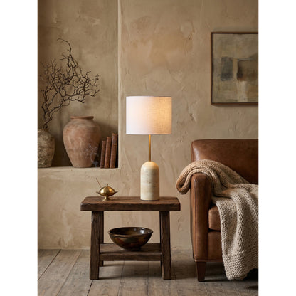 Holt Travertine Table Lamp