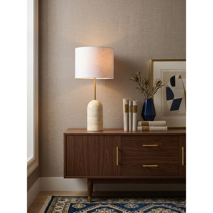 Holt Travertine Table Lamp