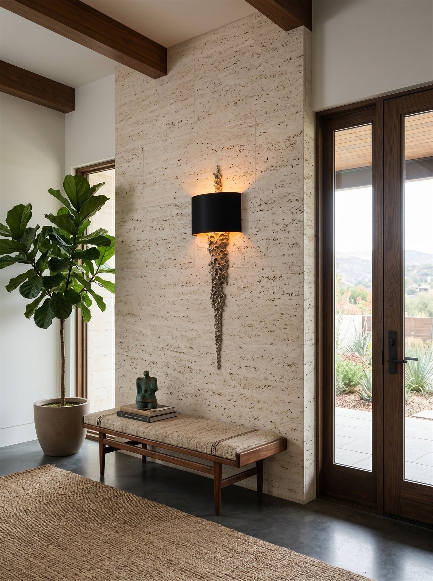 Lava Brass Wall Sconce