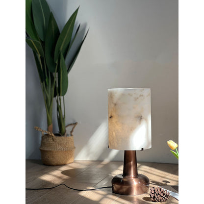 Pear Shaped Alabaster Table Lamp