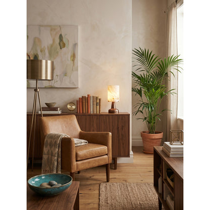 Pear Shaped Alabaster Table Lamp