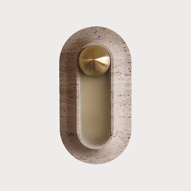 Pfaffikon Travertine Wall Sconce