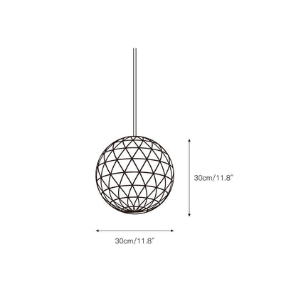 Geodesic LED Sphere Pendant Light