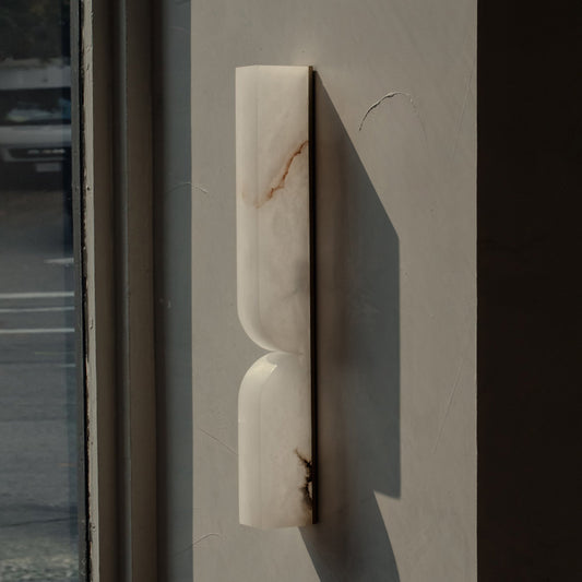 Rectangular Alabaster Wall Lamp