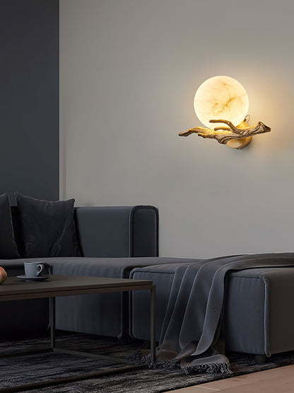 Retro Twigs Alabaster Wall Lamp