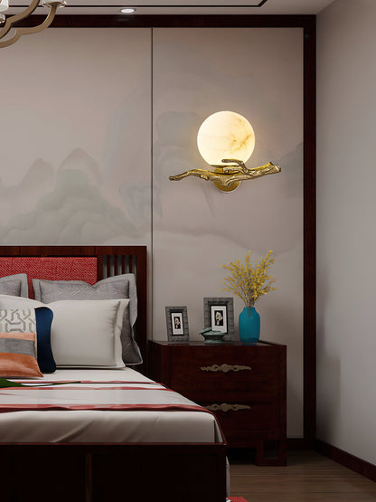 Retro Twigs Alabaster Wall Lamp