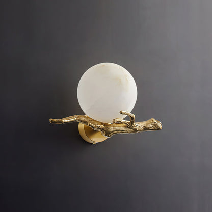 Retro Twigs Alabaster Wall Lamp