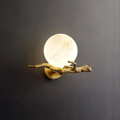 Retro Twigs Alabaster Wall Lamp