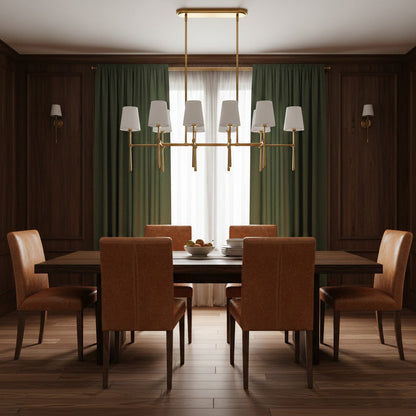 Rhodes Double Linear Chandelier