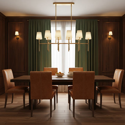 Rhodes Double Linear Chandelier