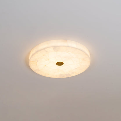 Round Mosaic Alabaster Ceiling Lamp