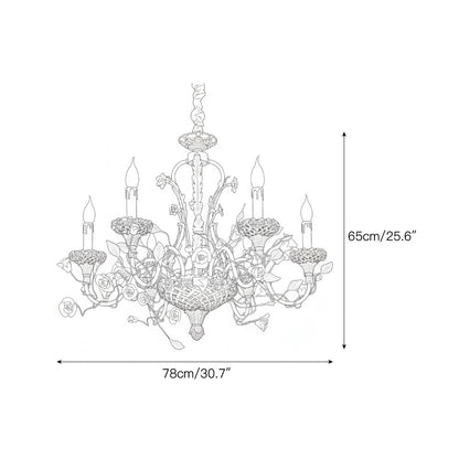 Sabine Flowers Chandelier