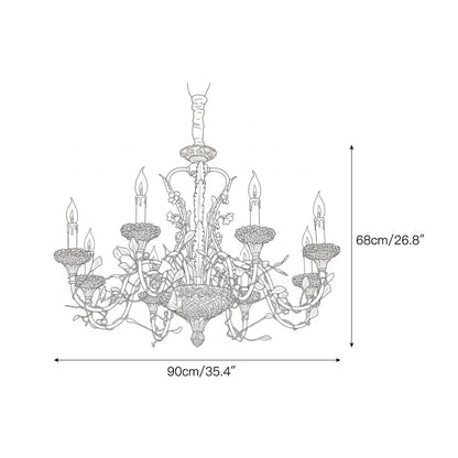 Sabine Flowers Chandelier