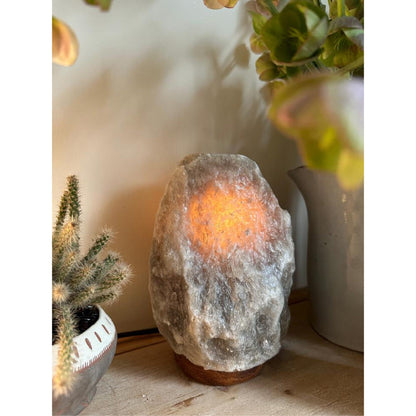 Salt Stone Table Lamp