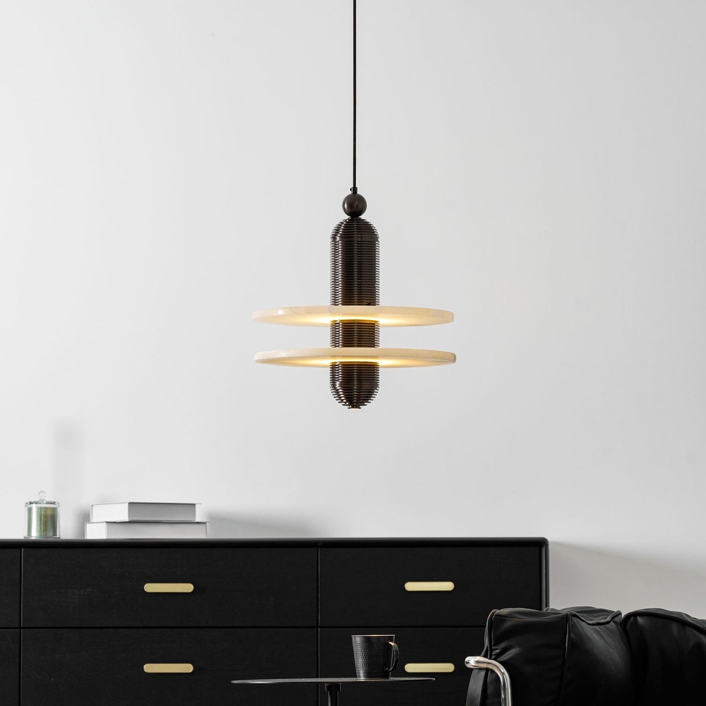 Alabaster Comet Pendant Lamp