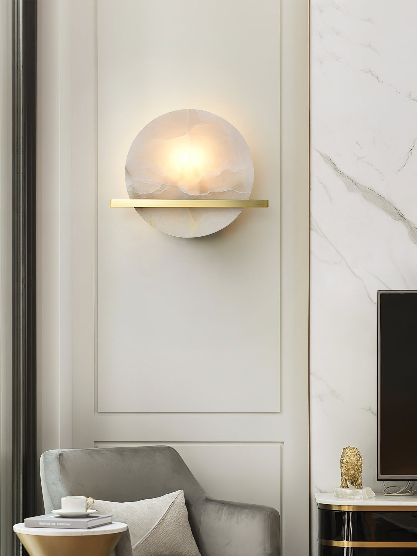 Savion Alabaster Wall Lamp