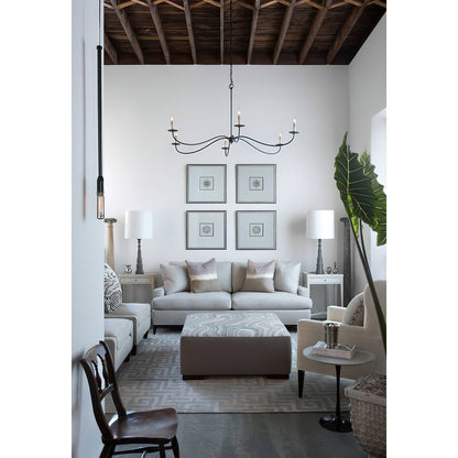Sweeping Iron Chandelier