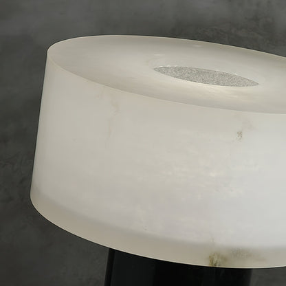 Small Solid Alabaster Table Lamp