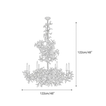 Spring Oak Tree Chandelier