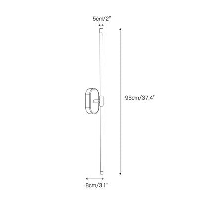 Stick Shaped Metal Sconce