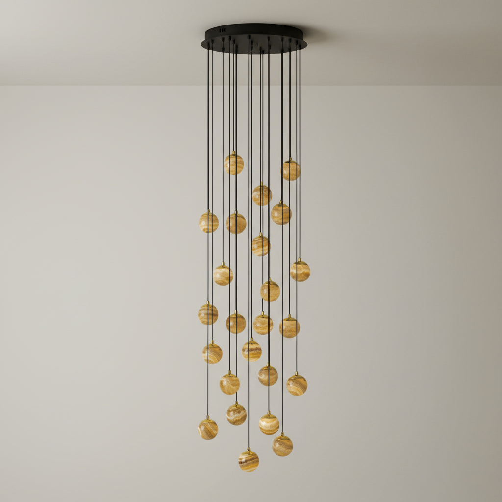 Sultana Alabaster Cluster Chandelier