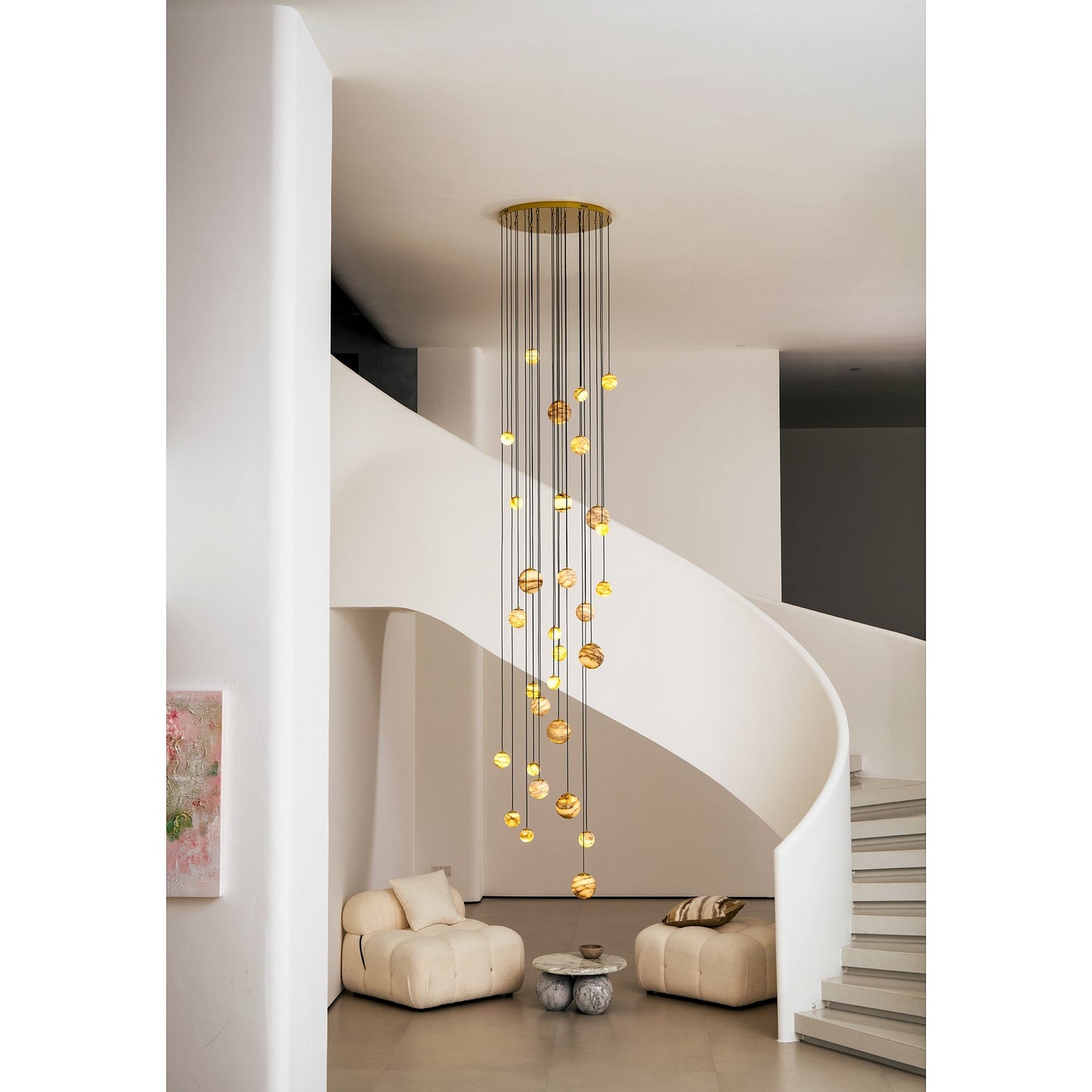 Sultana Alabaster Cluster Chandelier