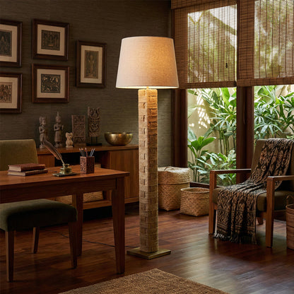 Textile Block Floor Lamp