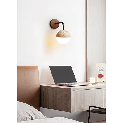 Tia Travertine Wall Lamp