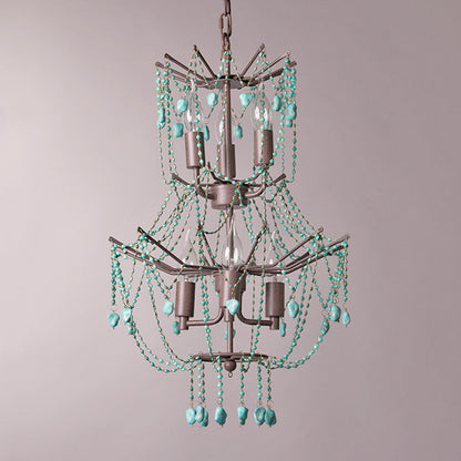Toluca Turquoise Chandelier