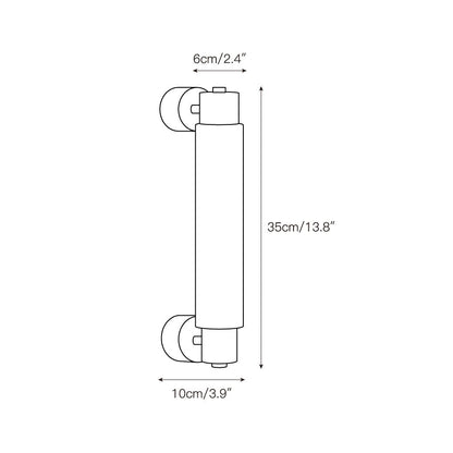 Tubular Alabaster Wall Sconce