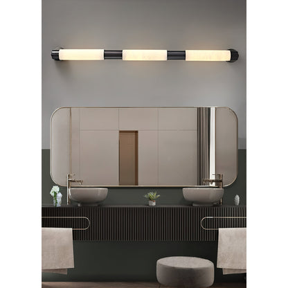 Tubular Alabaster Wall Sconce