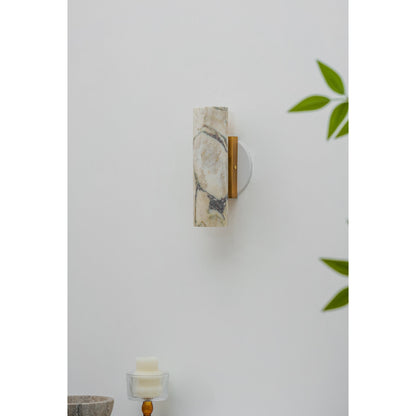 Tubular Marble Wall Lamp