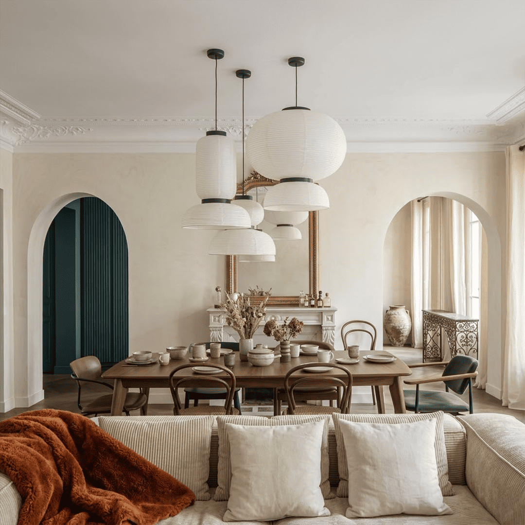 Washi Paper Lantern Pendant Lamp