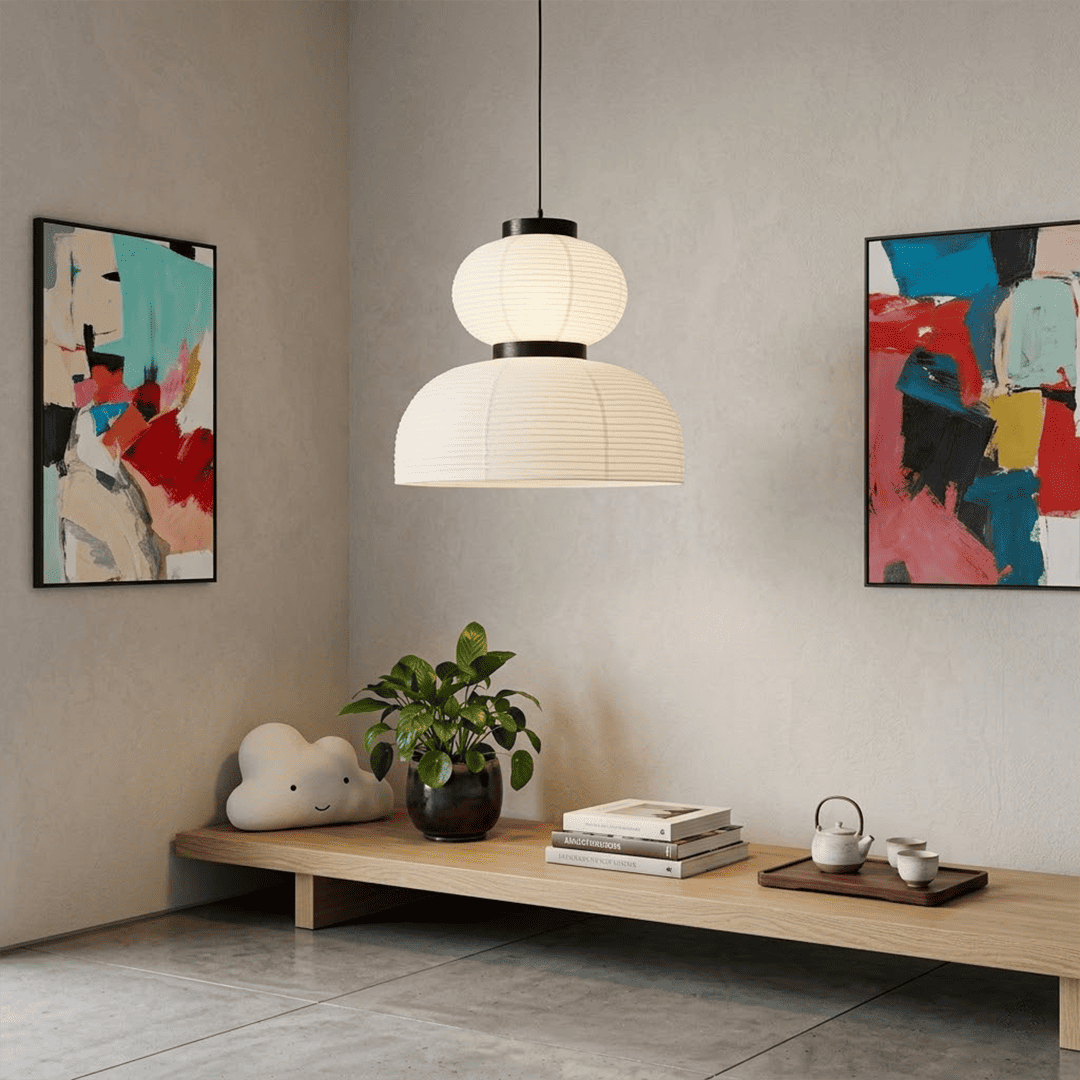 Washi Paper Lantern Pendant Lamp