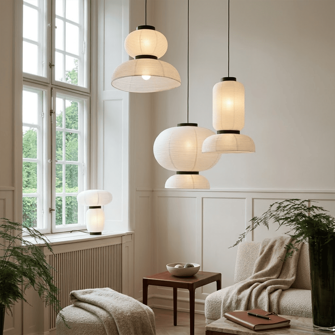 Washi Paper Lantern Pendant Lamp