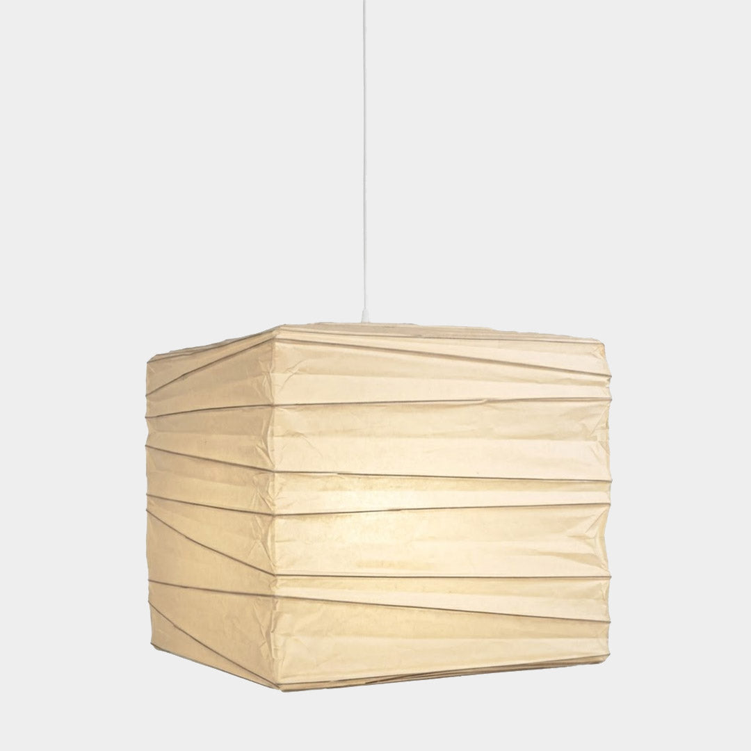 Washi Paper Square Cube Pendant Light