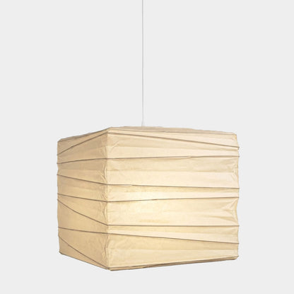 Washi Paper Square Cube Pendant Light