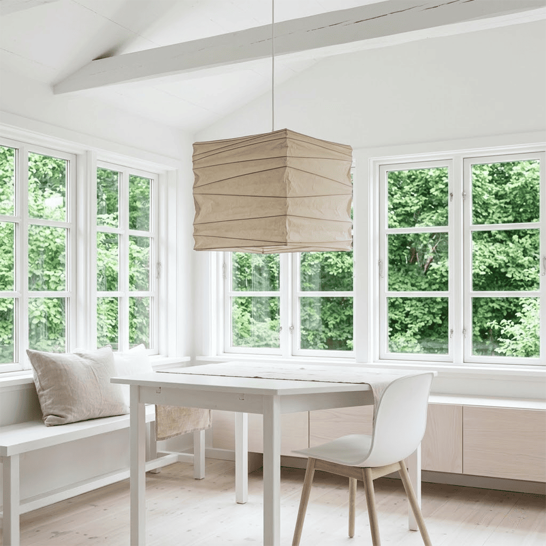 Washi Paper Square Cube Pendant Light