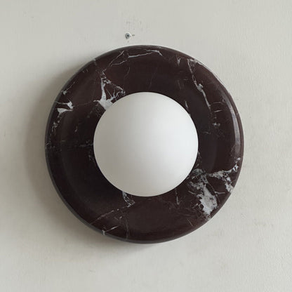 Orli Deep Purple Red Marble Sconce