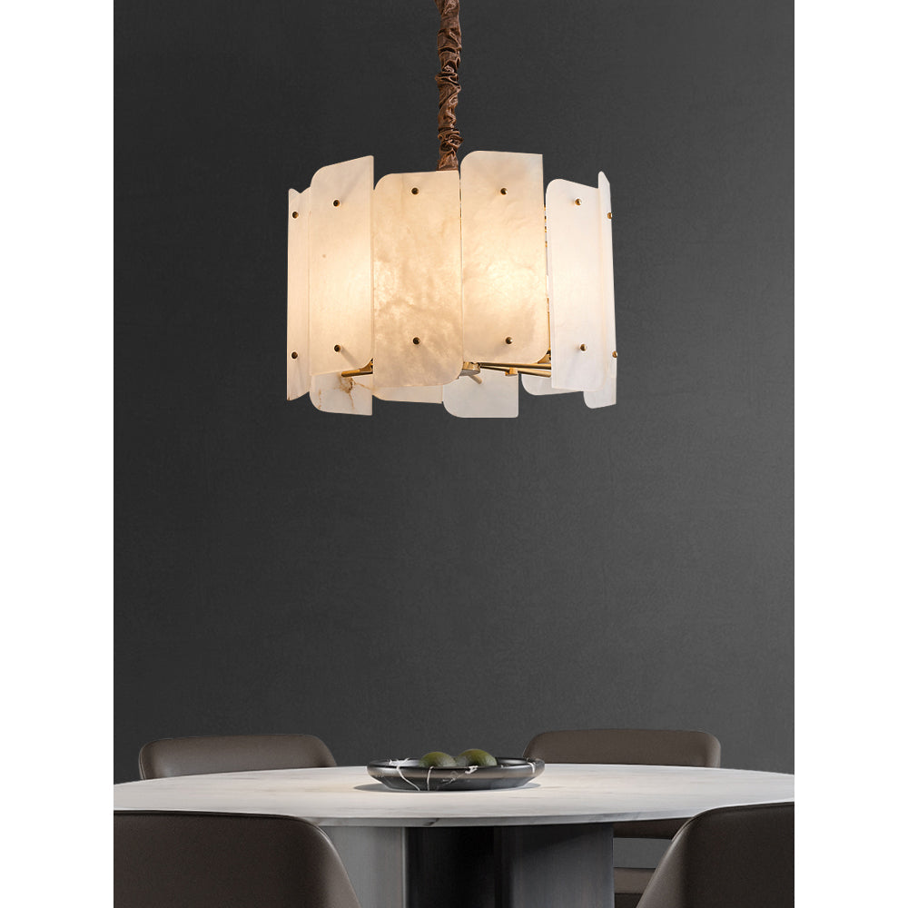 Zoe Tiered Alabaster Chandelier