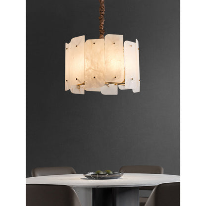 Zoe Tiered Alabaster Chandelier