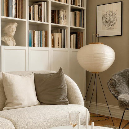 Akari 10A Washi Paper Tripod Floor Lamp