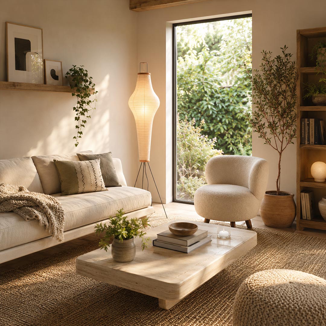 Akari 14A Washi Paper Floor Lamp