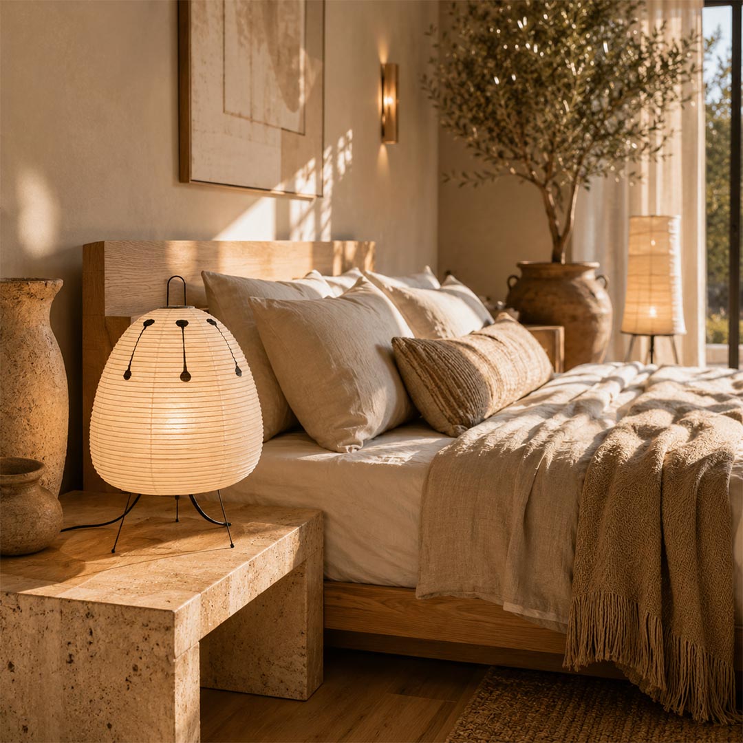 Washi Paper 1A Table Lamp