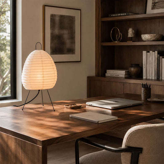 Akari 1N Washi Paper Tall Tripod Table Lamp