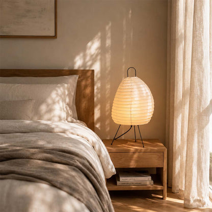 Akari 1N Washi Paper Tall Tripod Table Lamp