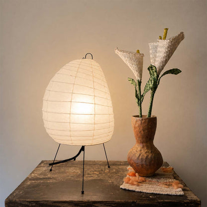 Akari 1N Washi Paper Tall Tripod Table Lamp